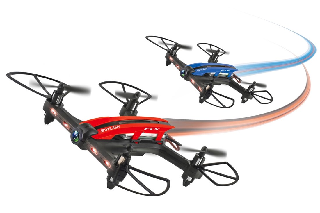 FTX Skyflash - Quadrocopter m/FPV Briller RTF