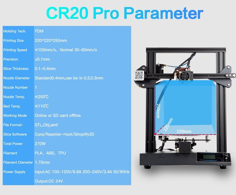 Creality CR-20 PRO 3D-printer