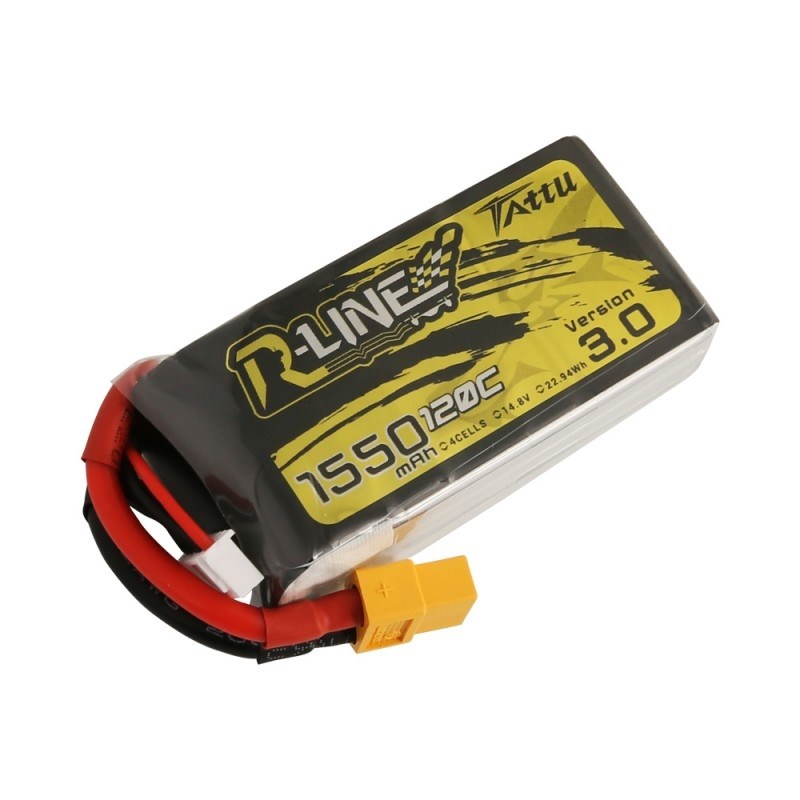 4s  1550mAh -120C- Gens Ace Tattu R-line 3.0 XT60