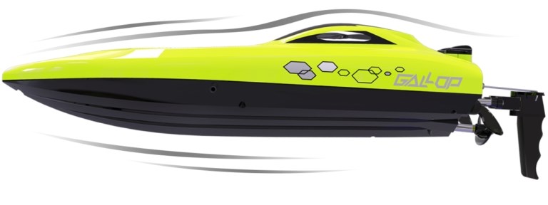 UDI Gallop RC Boat - Gul 2.4 GHz