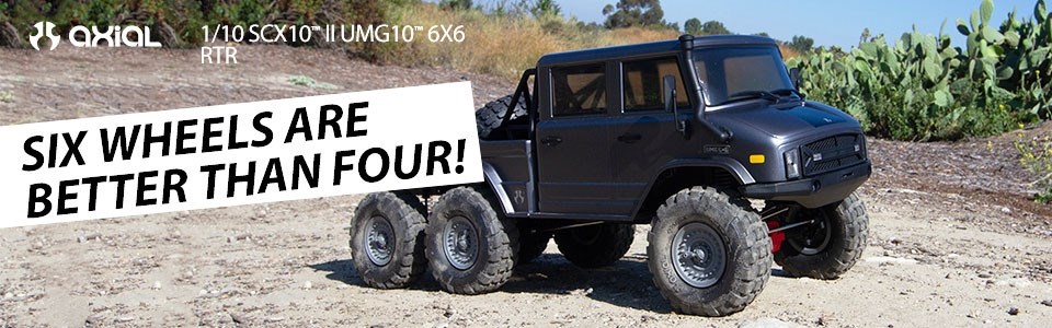 Axial SCX10 II -Unimog UMG10 6x6 Rock Crawler RTR