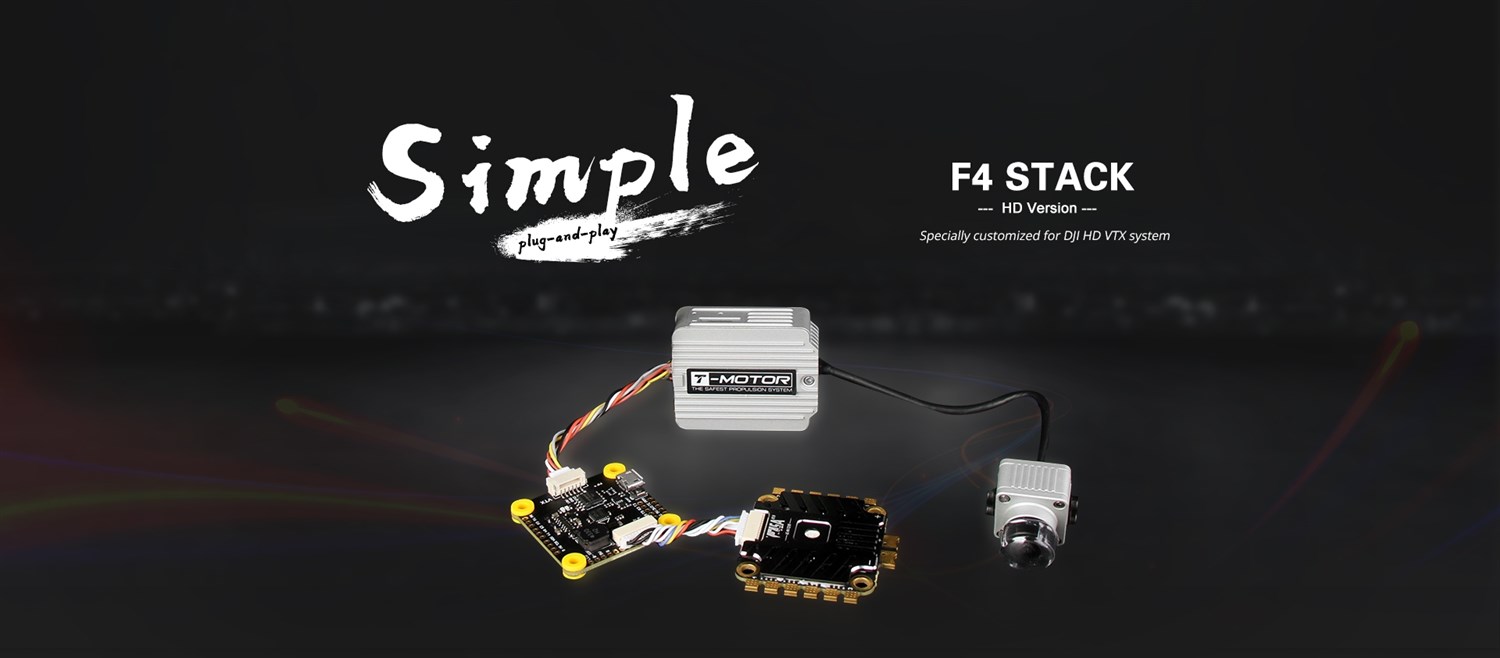 T-Motor F55A PRO II + F4 HD-stak