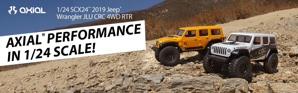 Axial SCX24 Jeep Wrangler Rock Crawler 4WD Gul