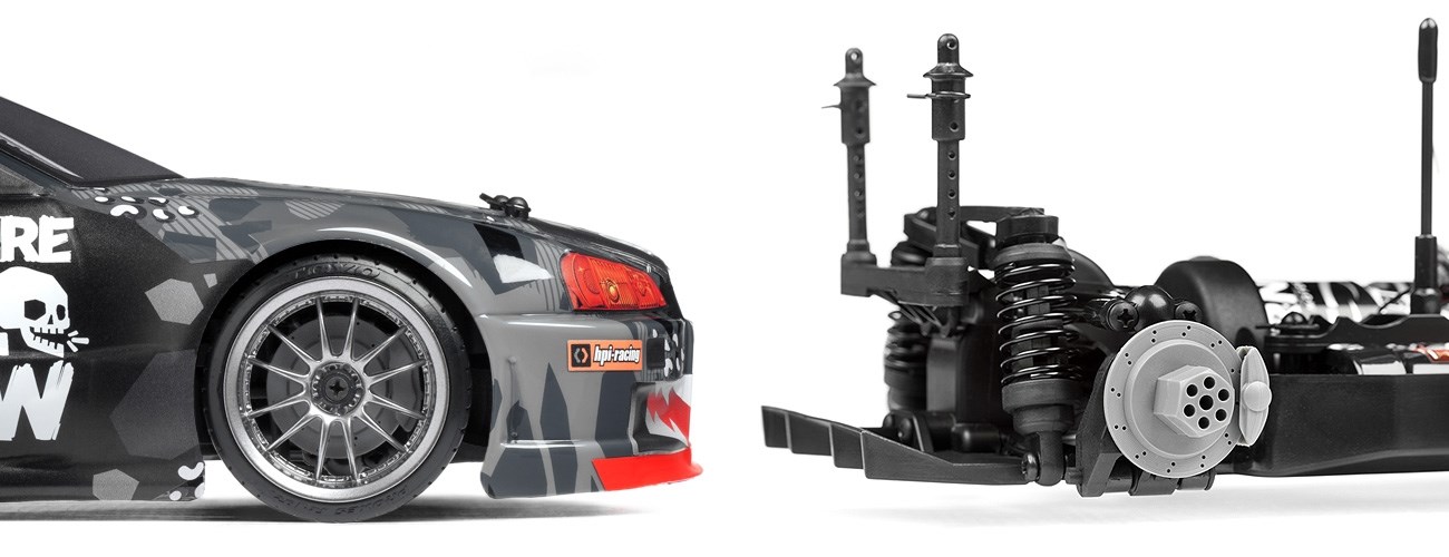 HPI E10 Drift Fail Crew Nissan Skyline - Komplet