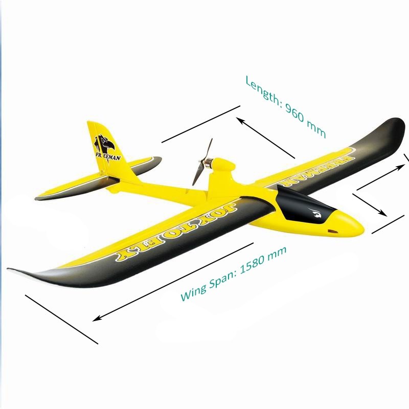Joysway Freeman V3 Brushless Glider RTF - Gul