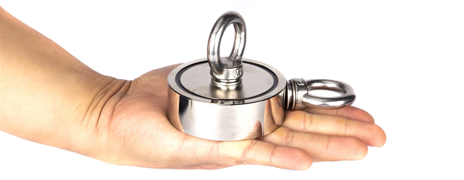 Supermagnet til magnetisk fiskeri - 2x250 kg