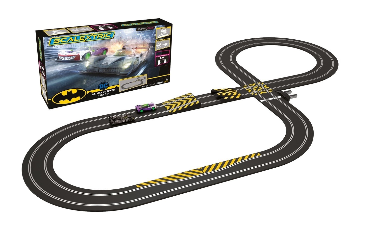 Scalextric Racerbane - Spark Plug Batman vs Joker