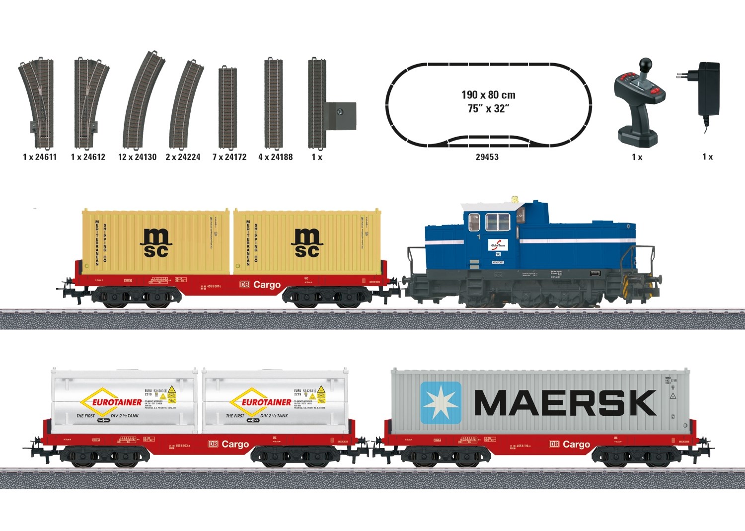 M�rklin Digital Startsett - Containertog