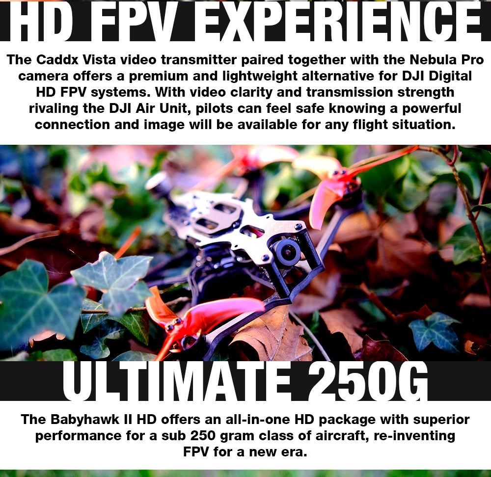 EMAX Babyhawk II HD 3.5 tommer 4S Micro DJI PNP