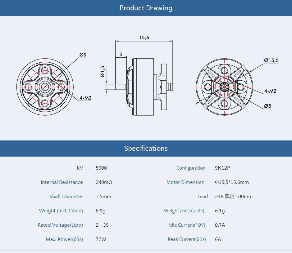 T-Motor F1204 5000KV
