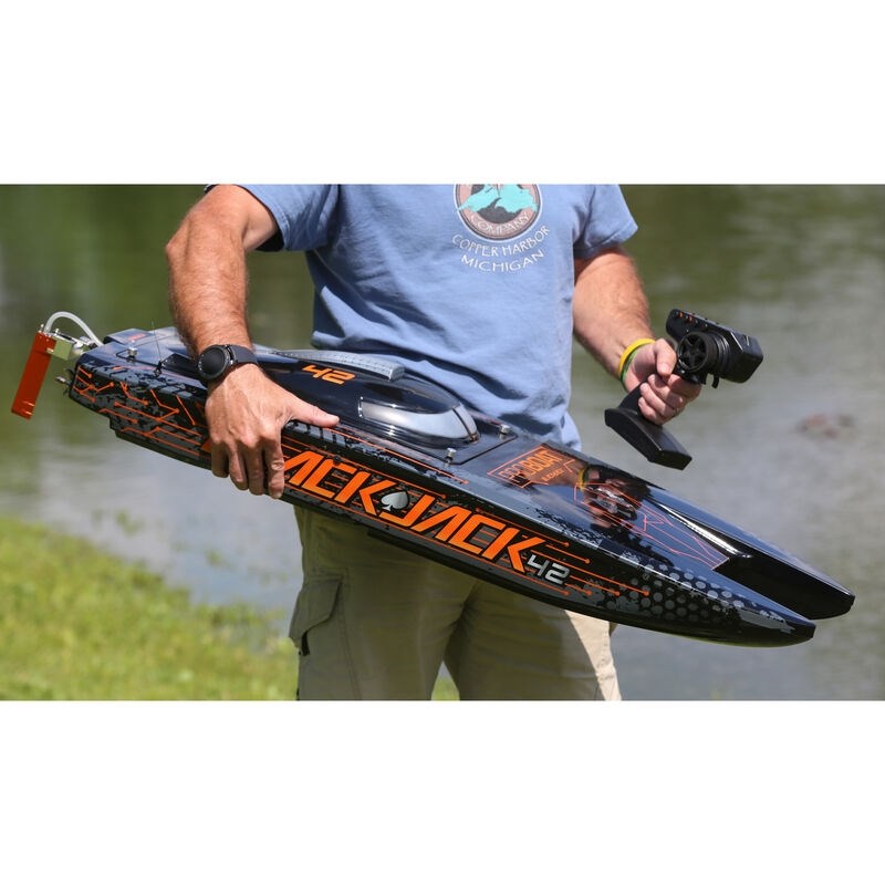 Pro Boat Blackjack 42 Brushless RTR Sort/Orange