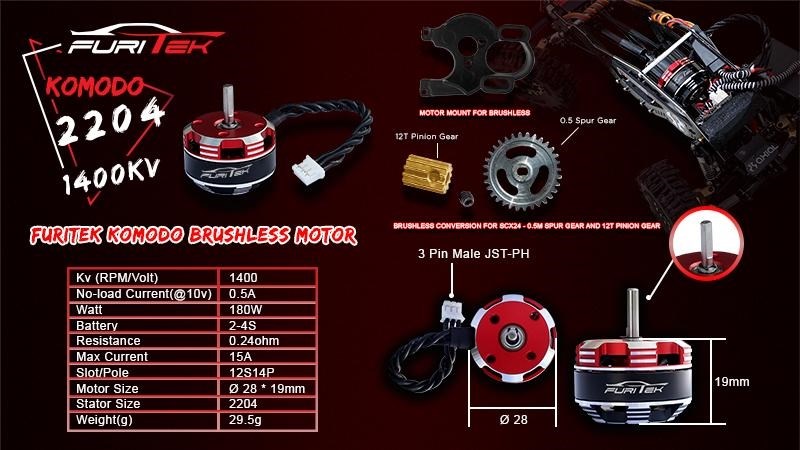 Furitek Brushless Conversion Kit komplet SCX24