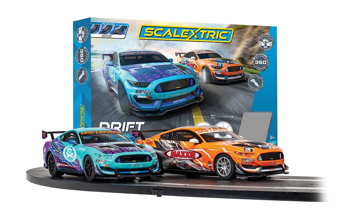 Scalextric Racerbane - Drift 360 Race Set
