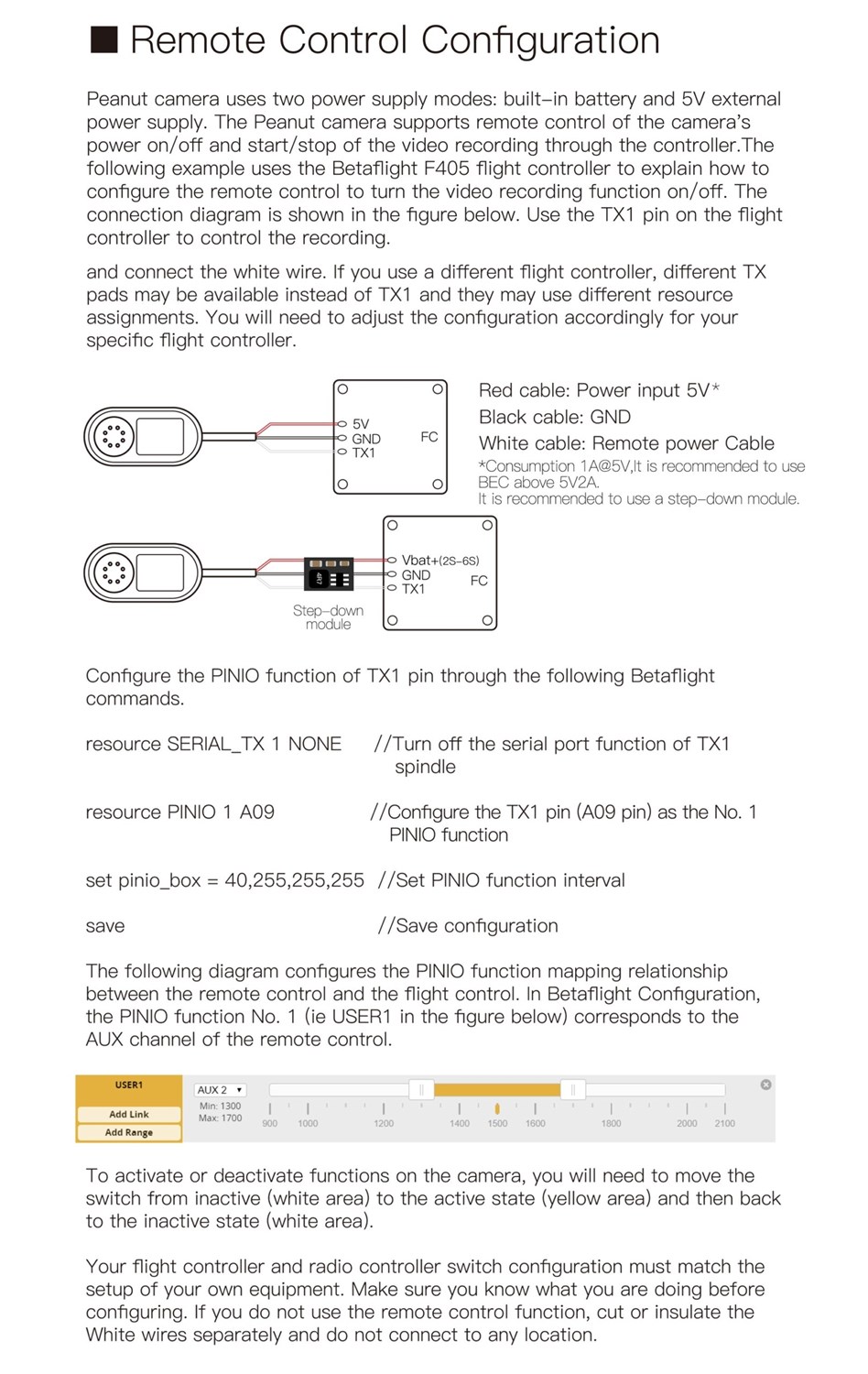 CaddX Peanut FPV Action Camera