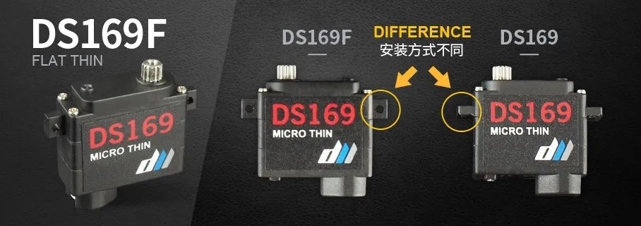 Dualsky DS169 Digital Mikro Servo 3.1 kg/0.053 s