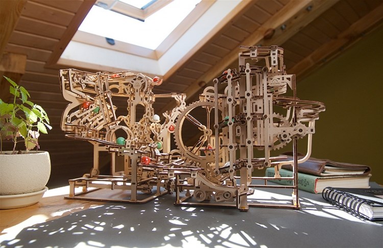 Ugears Marble Run Stepped Hoist
