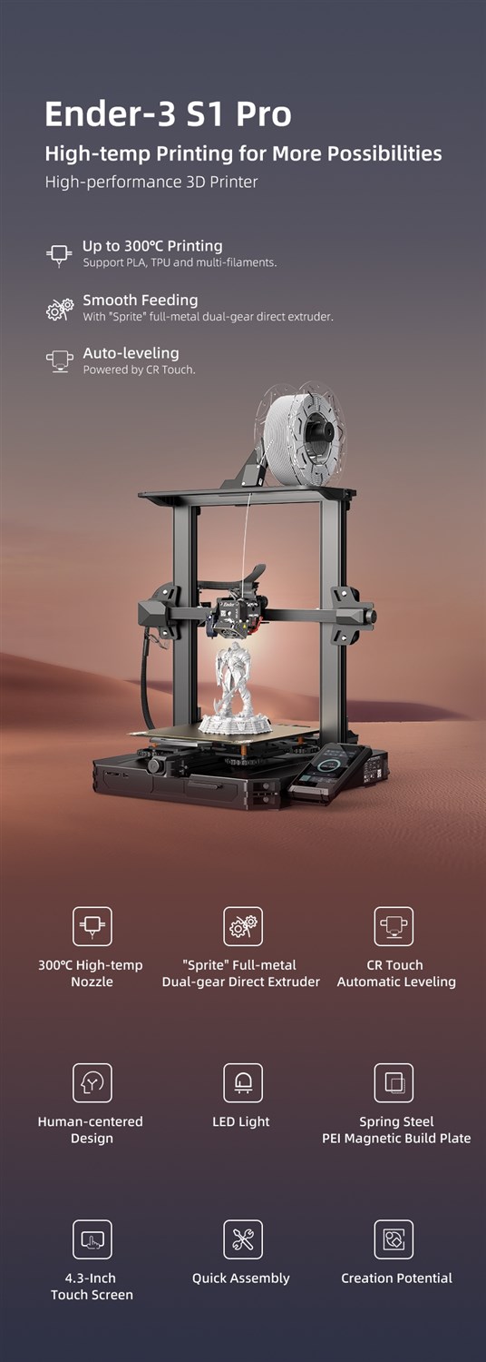 Creality Ender-3 S1 PRO- 3D-printer