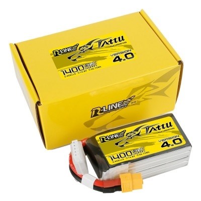 4s  1400mAh -130C- Gens Ace Tattu R-line 4.0 XT60