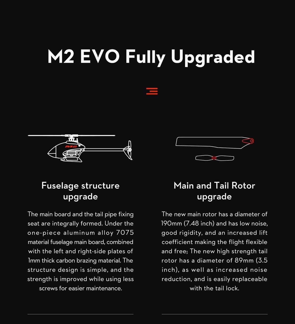 OMP Hobby M2 Evo BNF Helikopter - Red