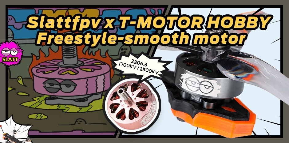 T-Motor 2306.3 1700KV Slattfpv Motor Grey