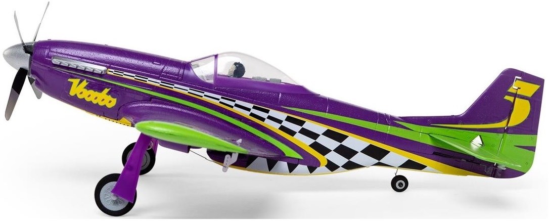 E-Flite UMX P-51 Voodoo 493 mm BNF m/AS3X & SA