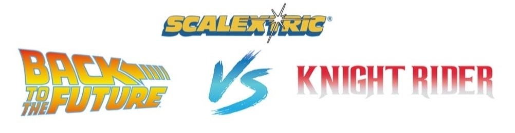 Scalextric Racerbane - Time Machine vs KITT