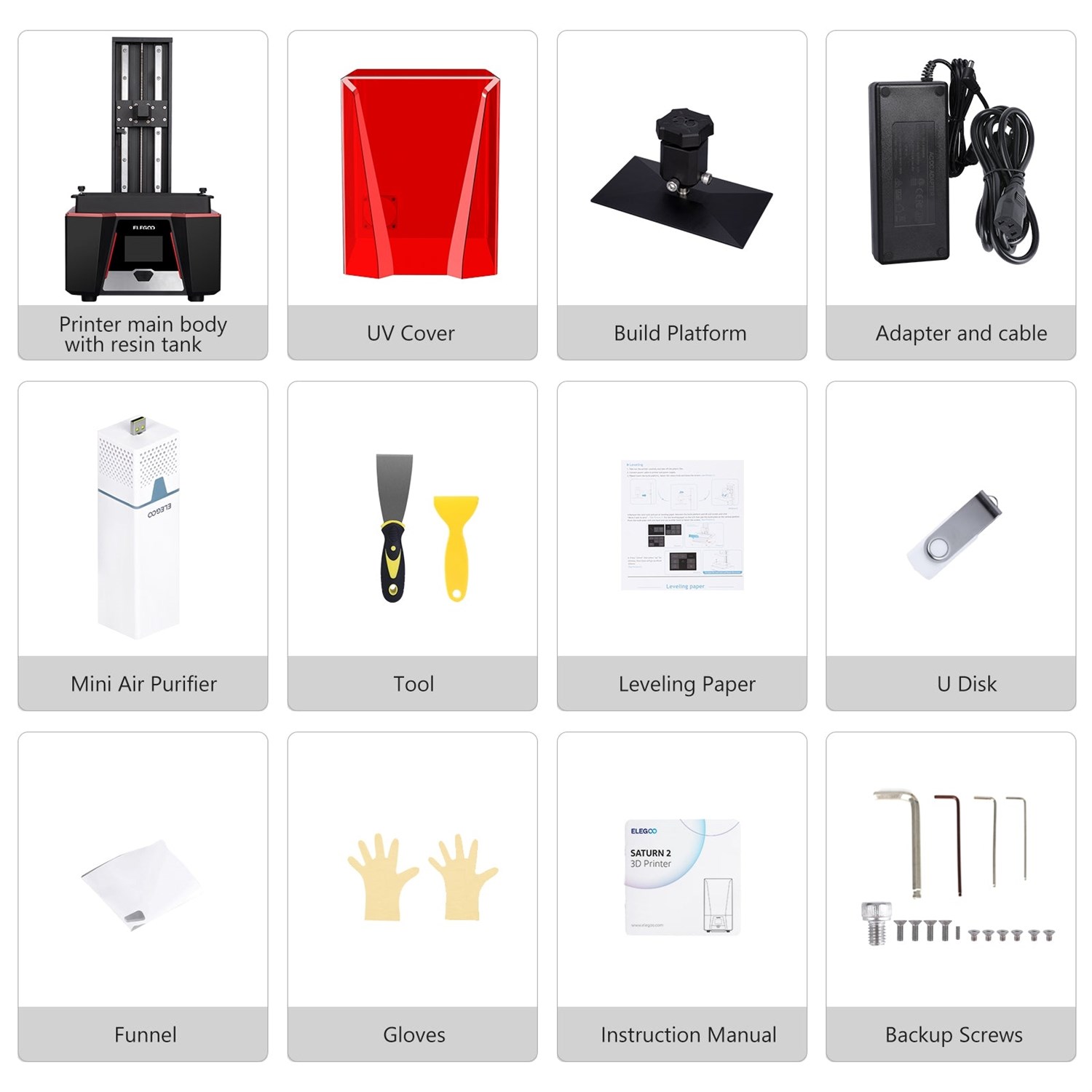 ELEGOO Saturn 2 - MSLA Resin - 8K 3D-printer