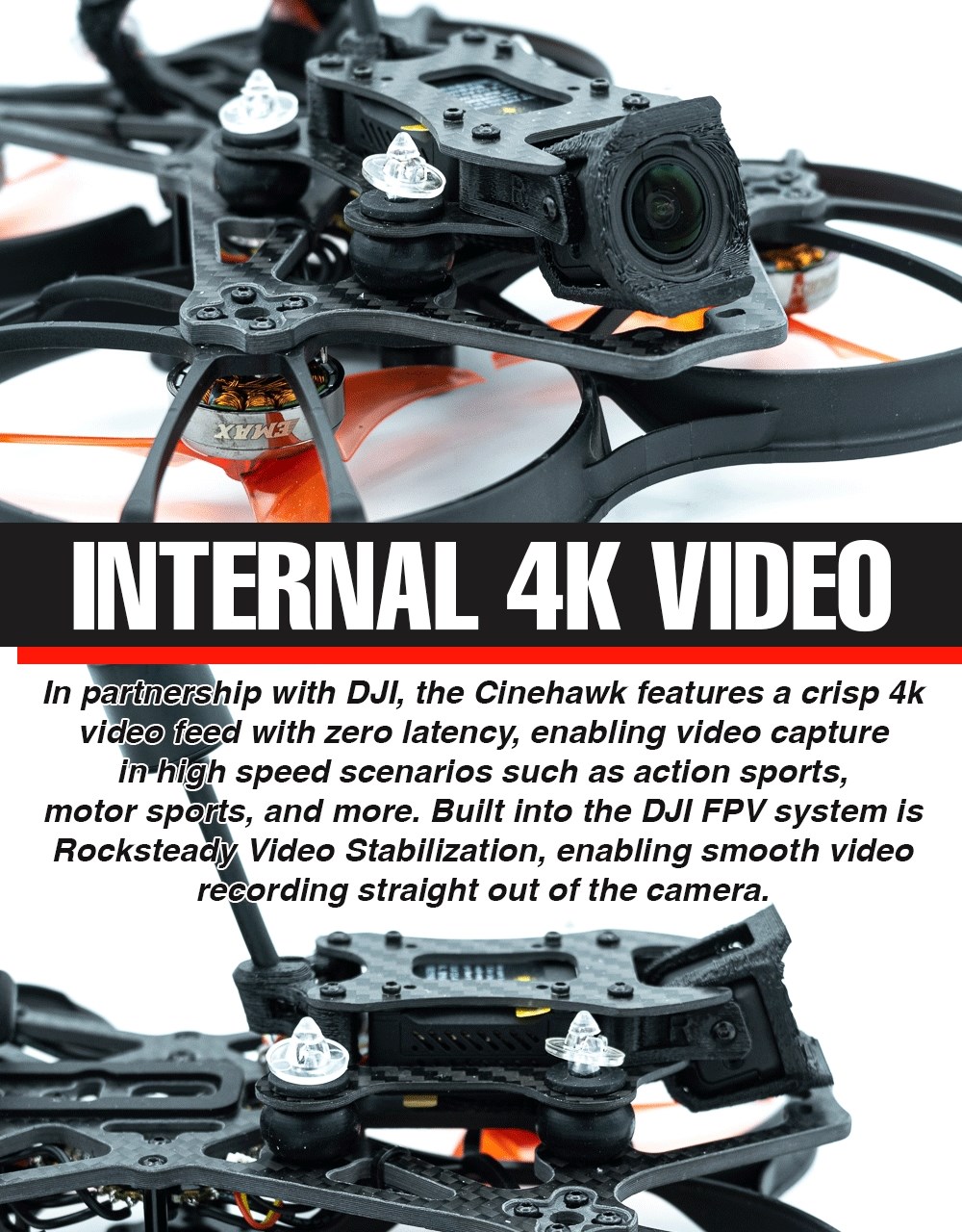 EMAX Cinehawk HD O3 3.5 tommer 4S FPV BNF ELRS