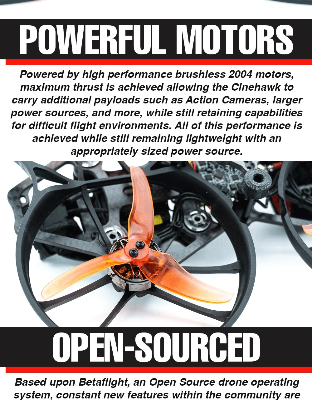 EMAX Cinehawk HD O3 3.5 tommer 4S FPV BNF ELRS