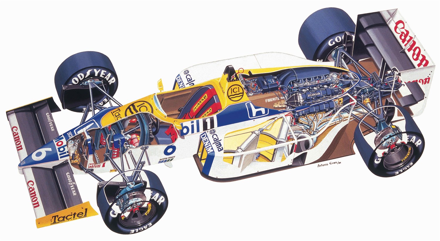 Scalextric Williams FW11 - Nelson Piquet 1987