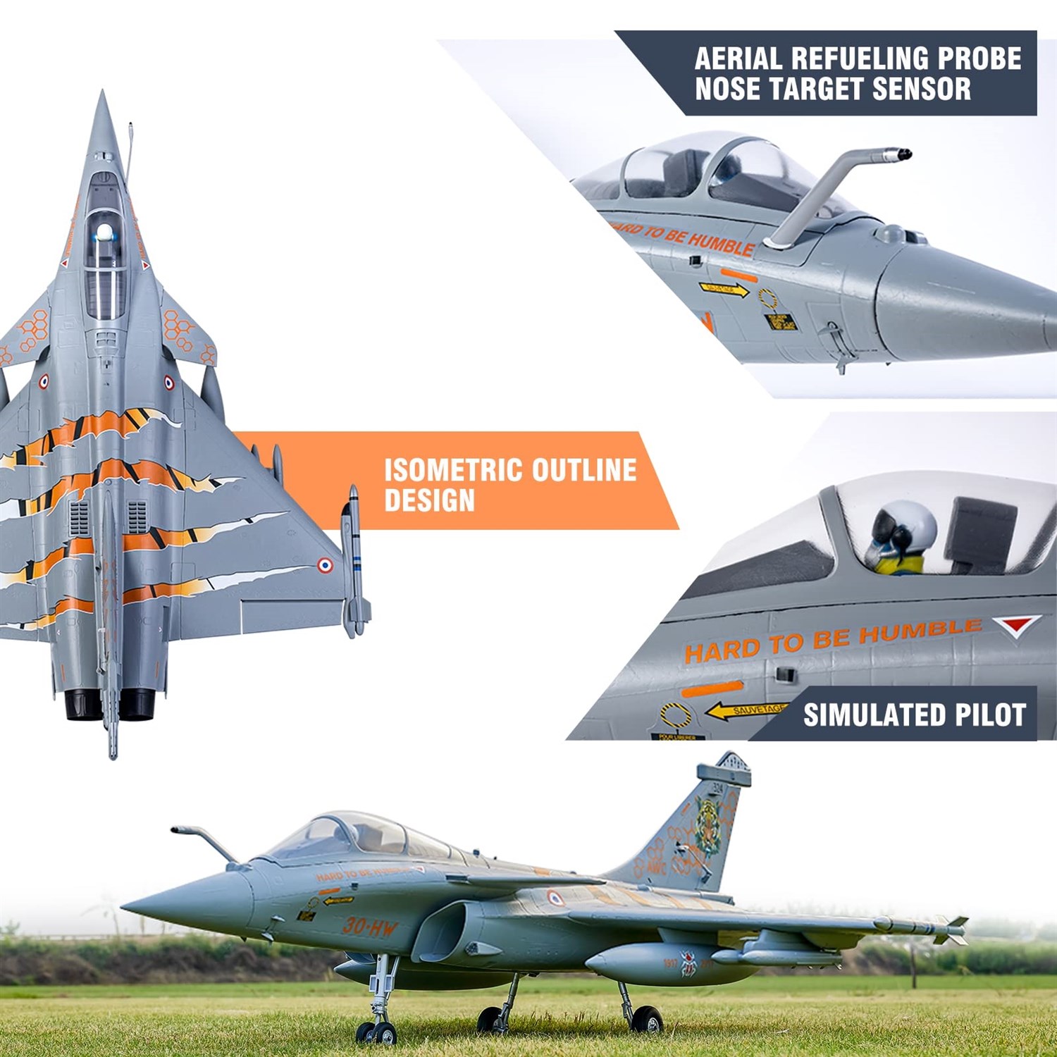 FMS 64mm Dasault Rafale EDF PNP