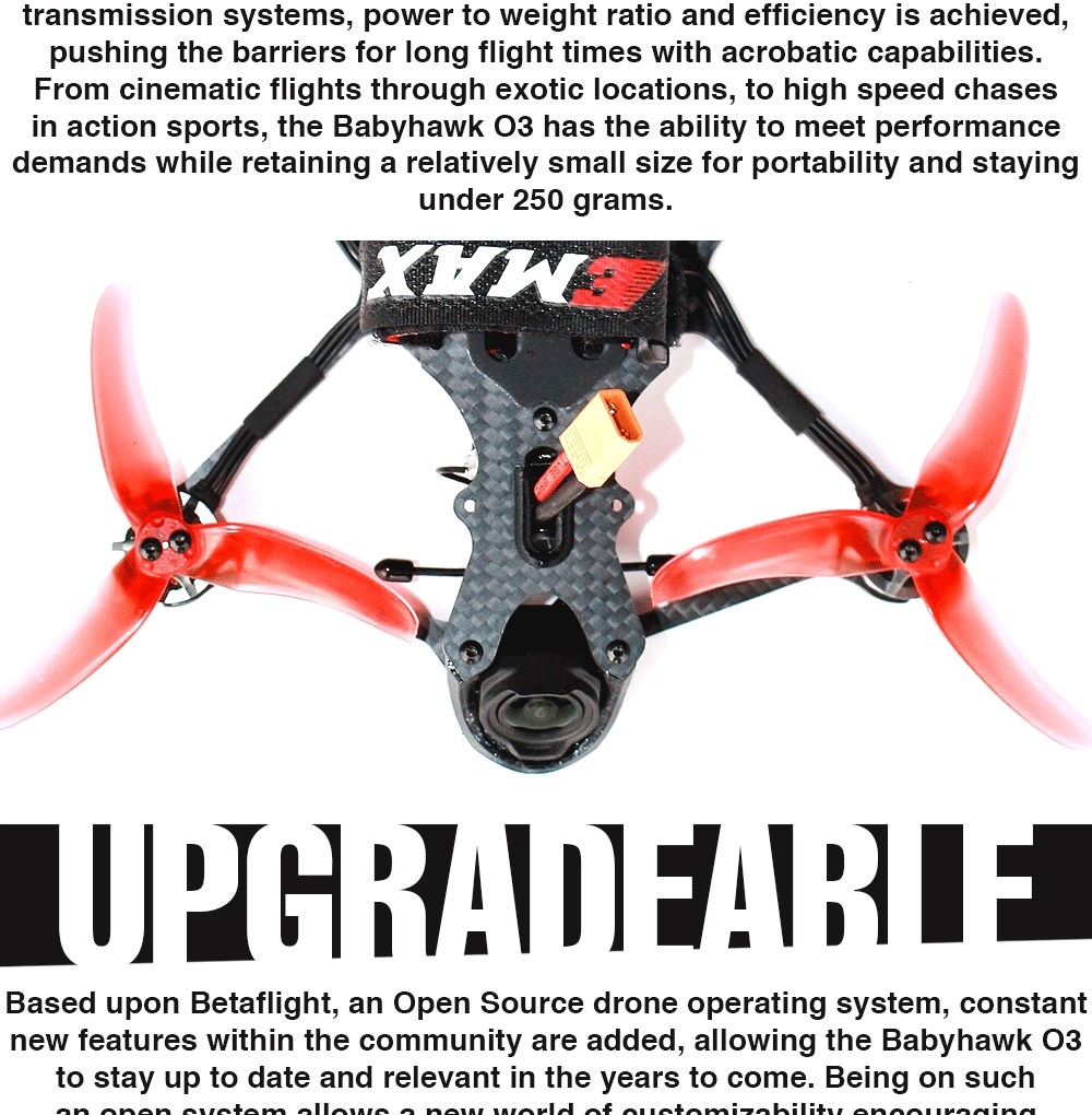 EMAX Babyhawk O3 3.5 tommer 4S ELRS