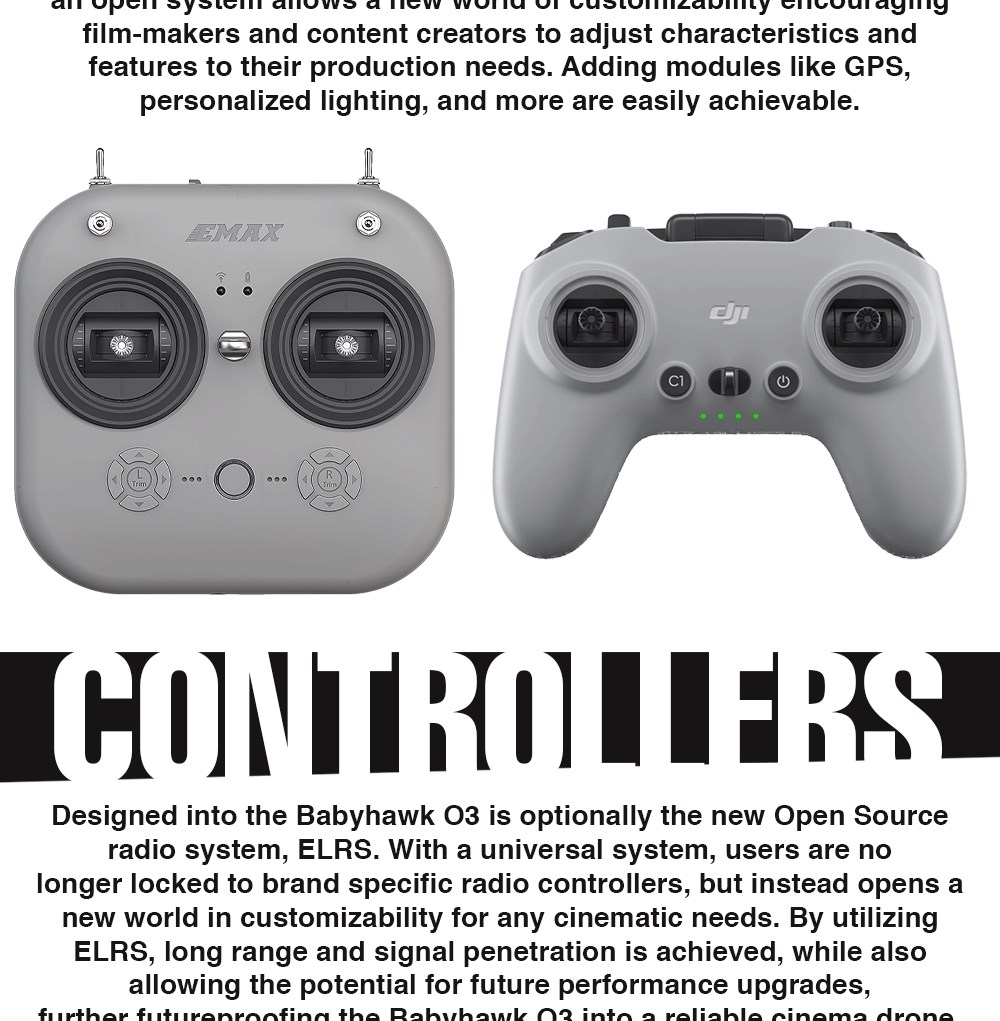 EMAX Babyhawk O3 3.5 tommer 4S ELRS