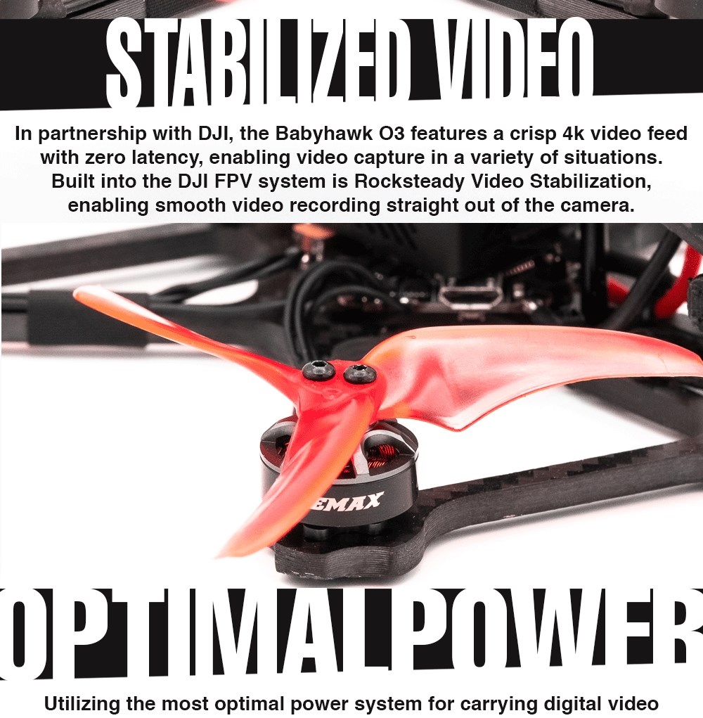 EMAX Babyhawk O3 3.5 tommer 4S ELRS