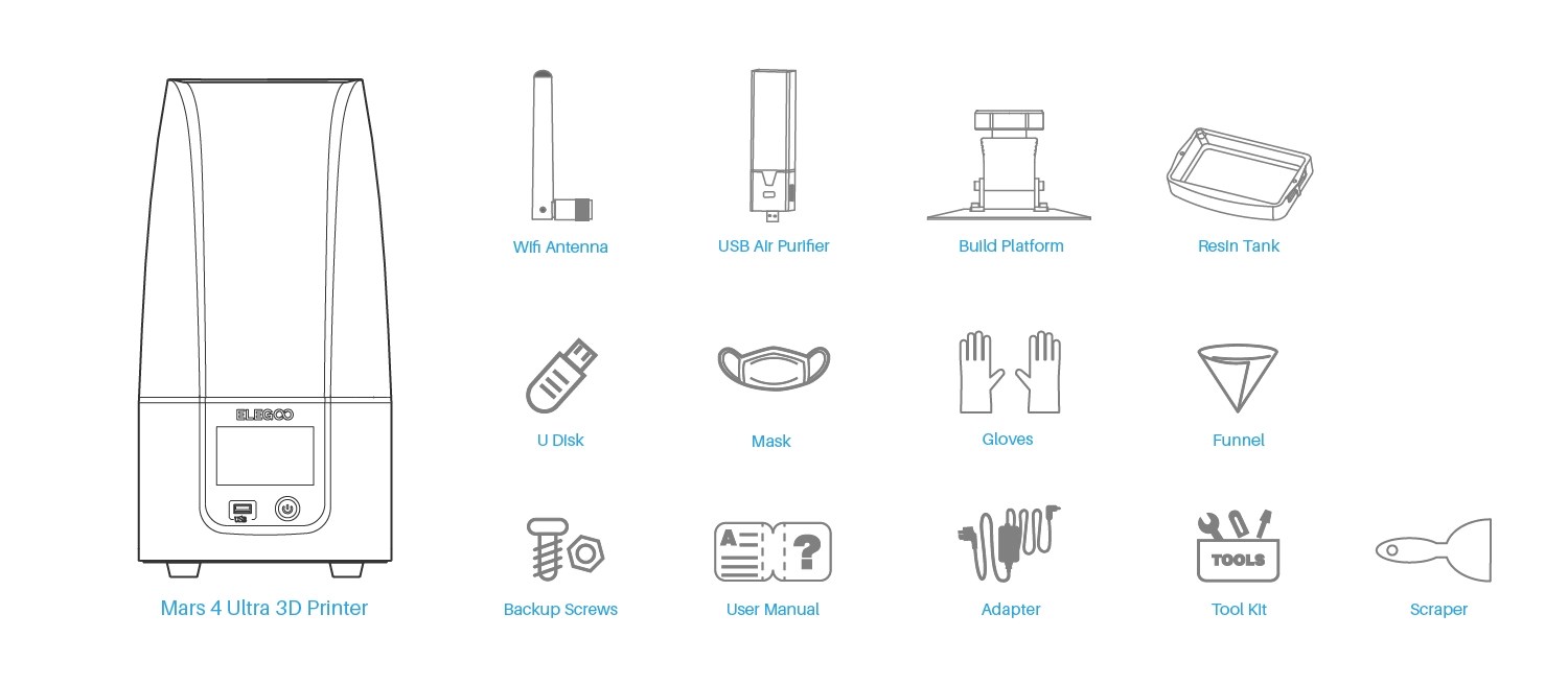 Elegoo Mars 4 Ultra 9K - MSLA Resin - 3D-printer