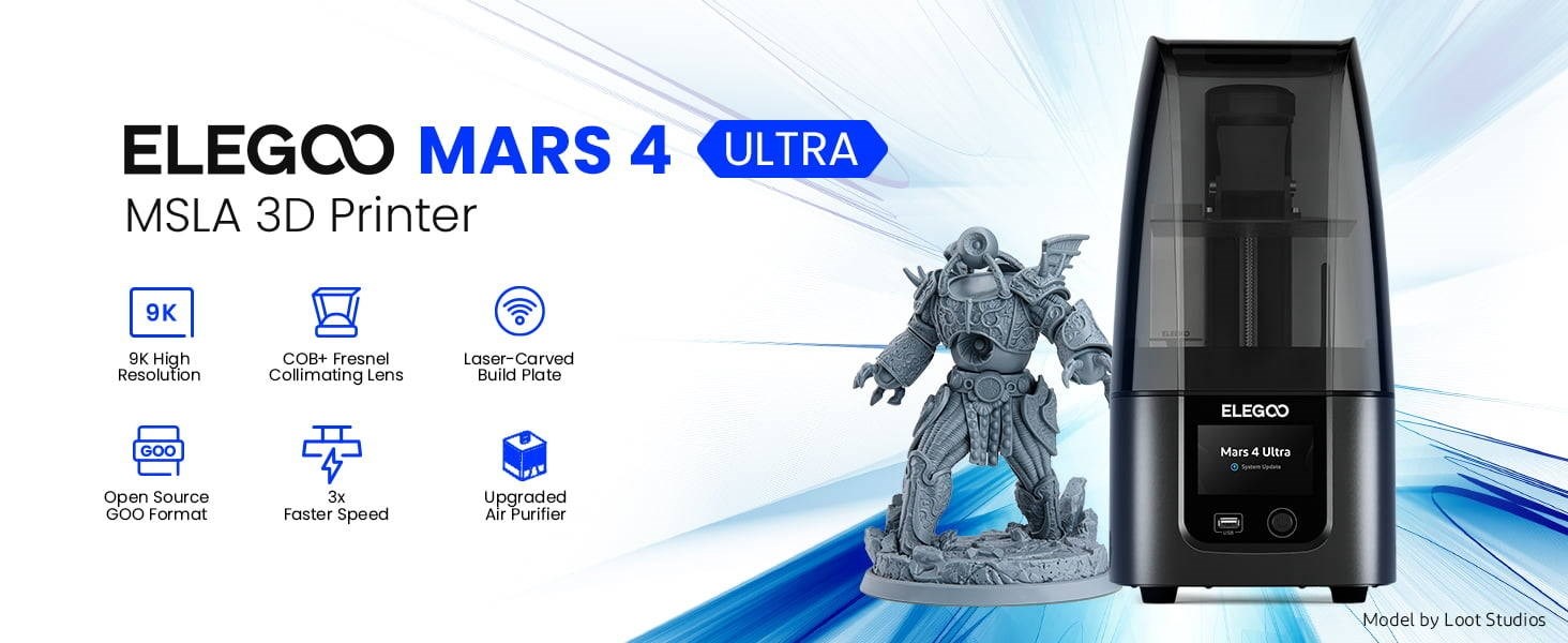 Elegoo Mars 4 Ultra 9K - MSLA Resin - 3D-printer