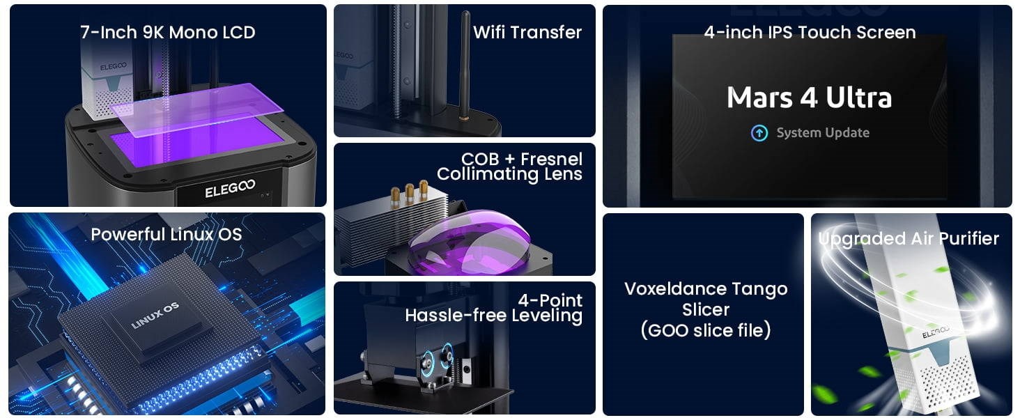 Elegoo Mars 4 Ultra 9K - MSLA Resin - 3D-printer