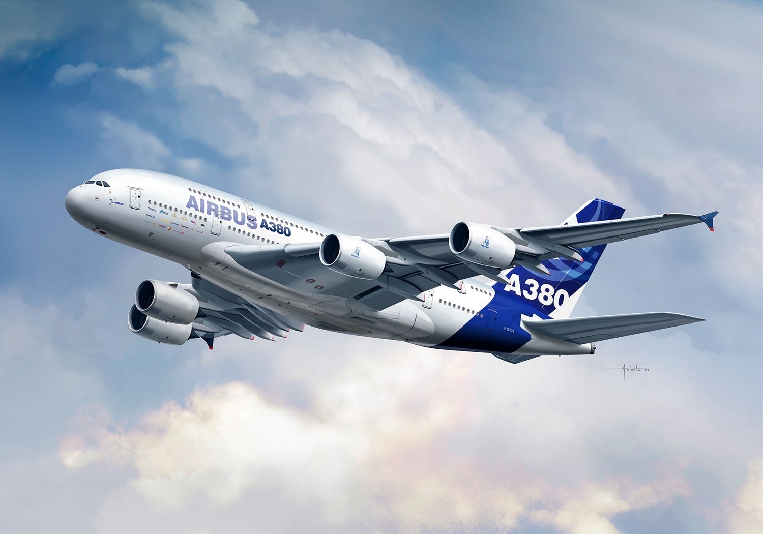 Revell 1:288 - Airbus A380-800 - Komplet