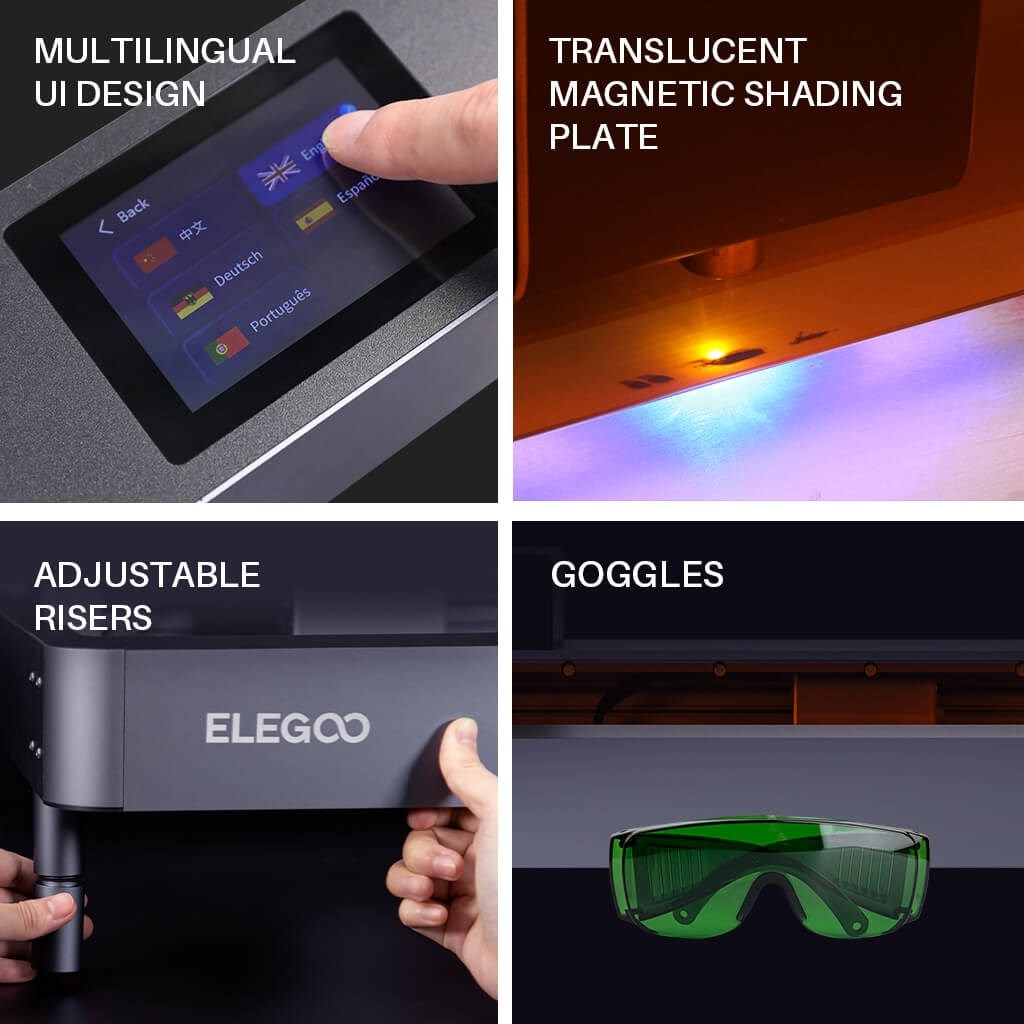 Elegoo Phecda lasergraver og -sk�rer - 20W