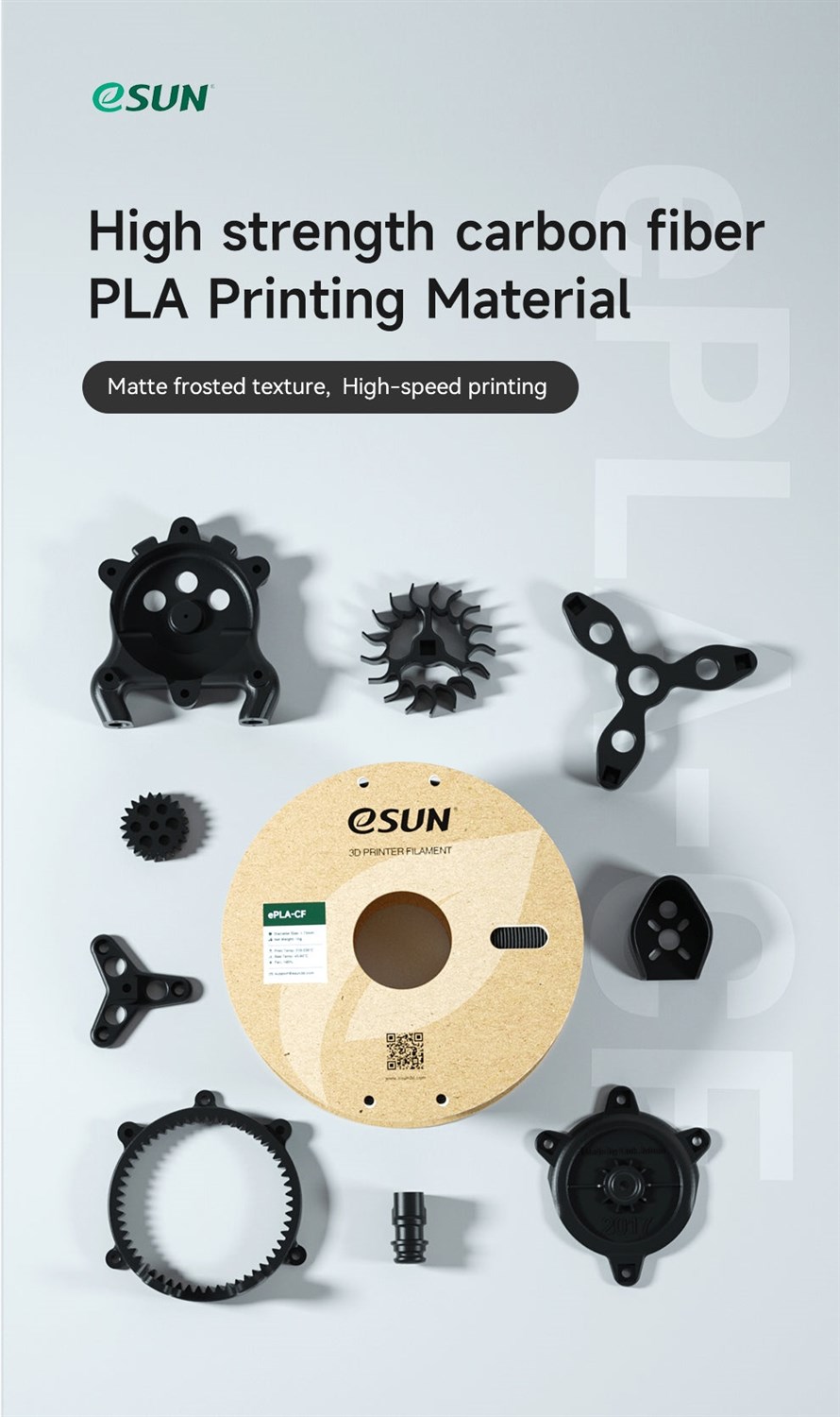 eSUN ePLA-CF 1.75 mm - 1 kg - Lilla