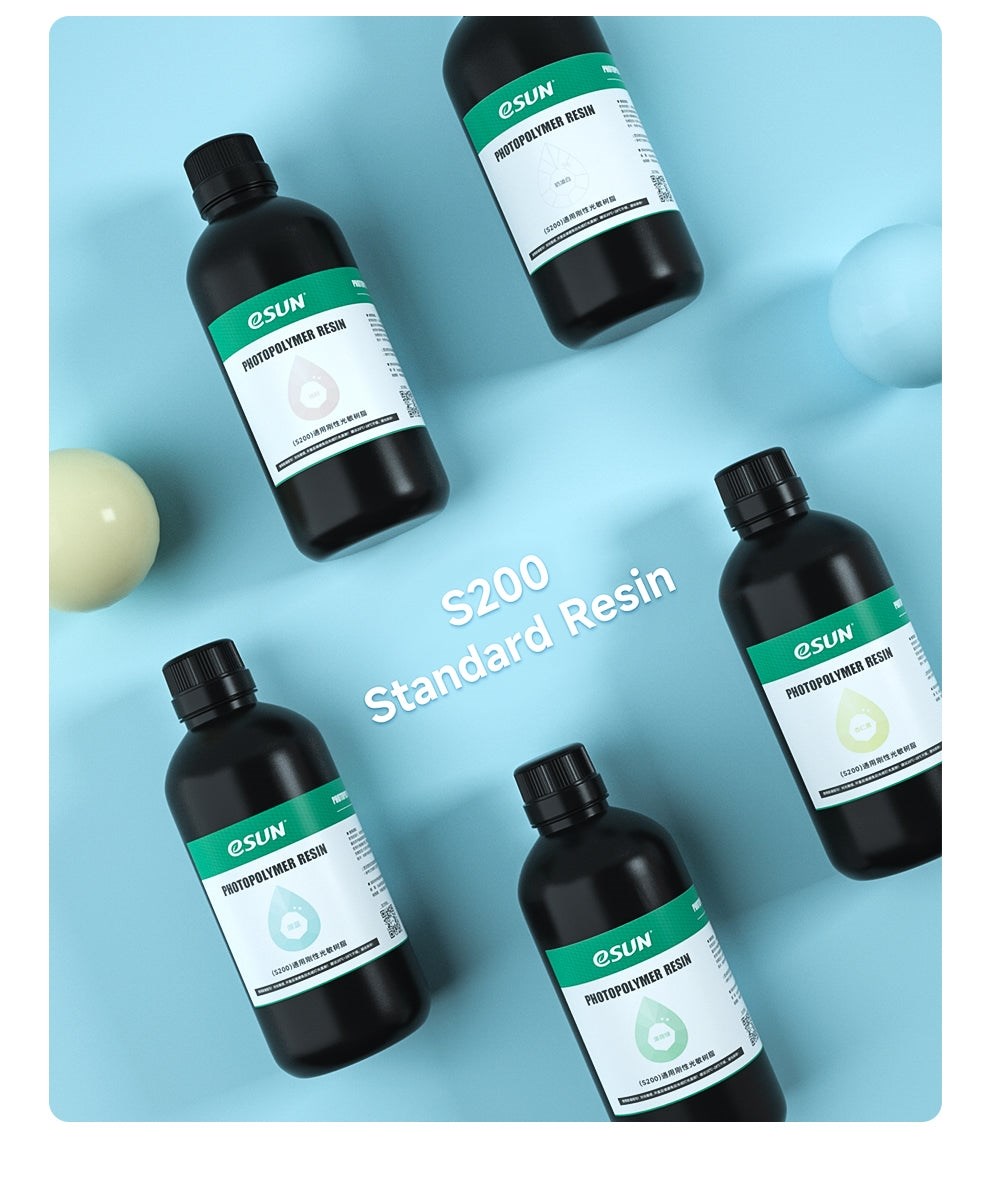 eSUN S200 Resin 1kg - Dyb sort