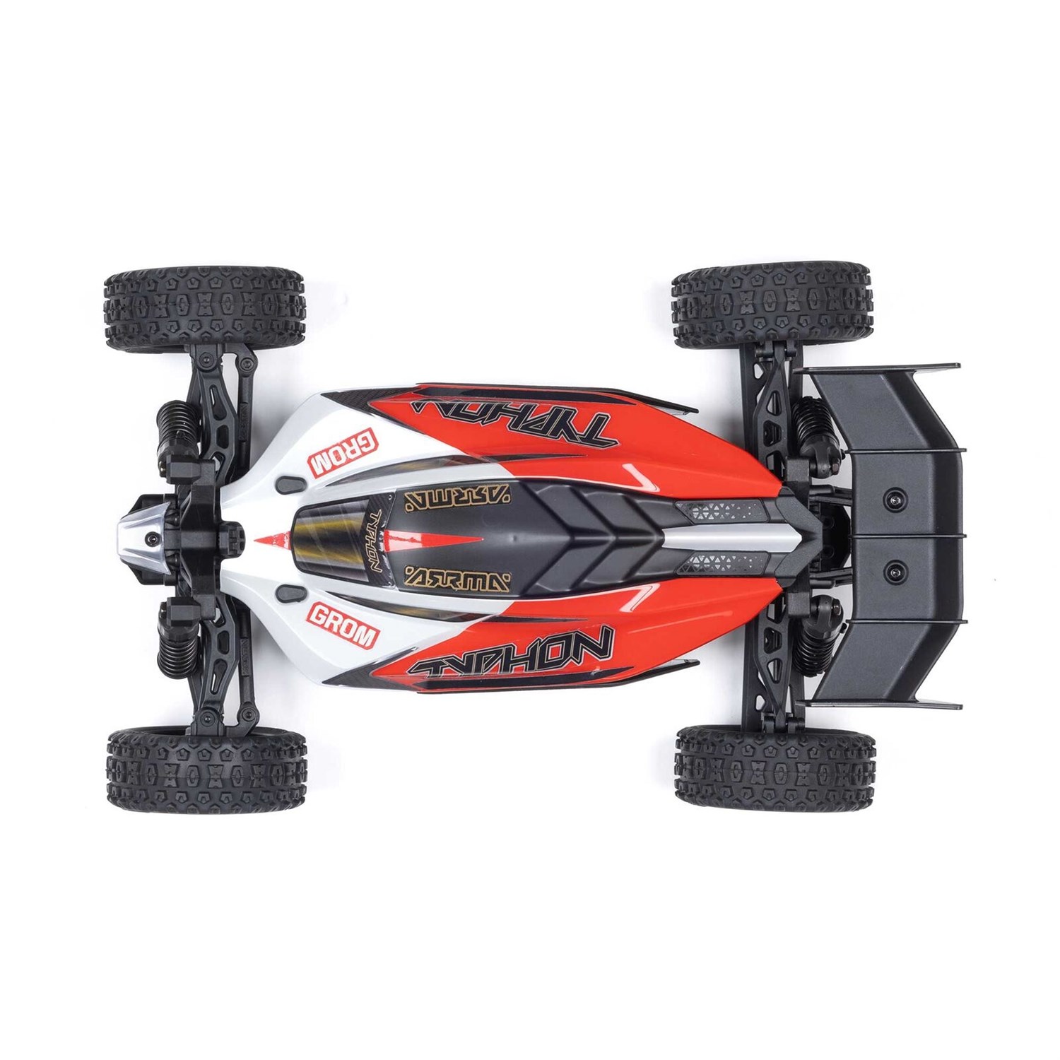 ARRMA Typhon Grom Mega 4WD Rd/Hvid - RTR