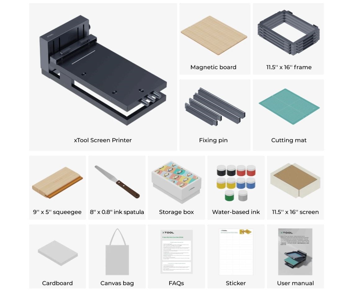 xTool Screen Printer - Multi-Color Kit