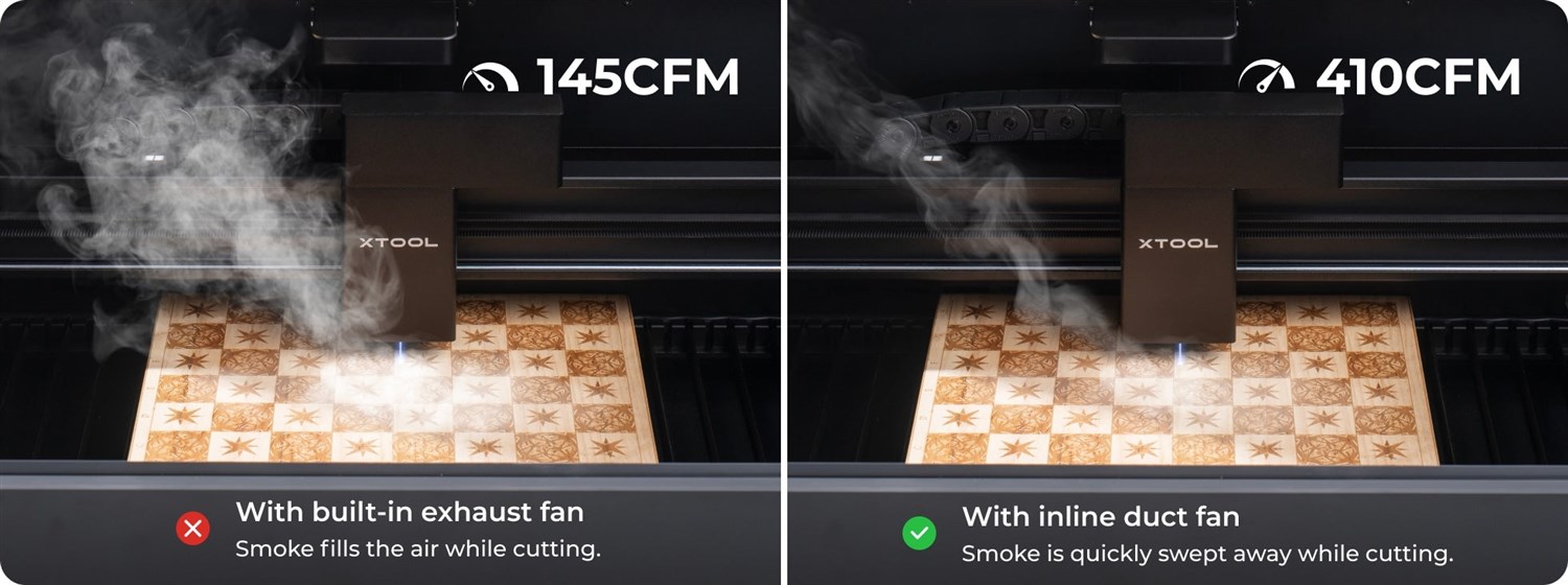 xTool Inline kanalventilator (P.S.M. D-serien)