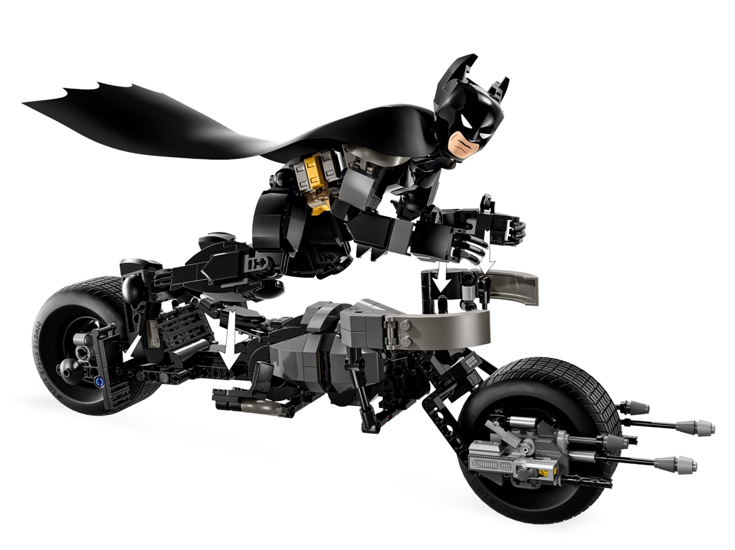 LEGO DC - Bygbar Batman og Batpod