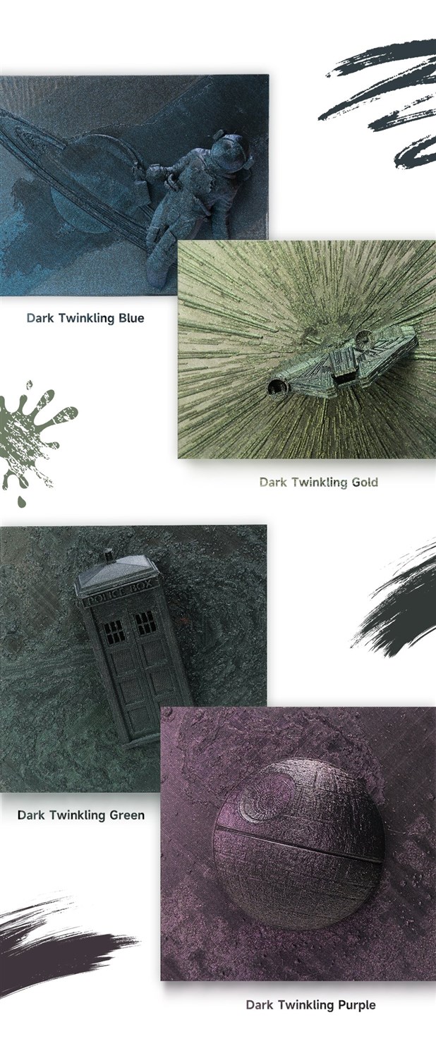 eSUN PLA-Magic 1.75mm 1kg - Dark Twinkling Green