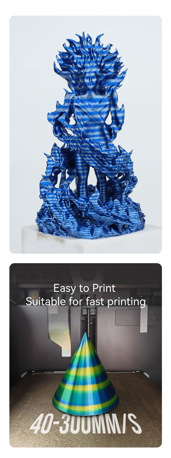 eSUN Silke Candy 1.75 mm 1 kg - Guld Bl Grn