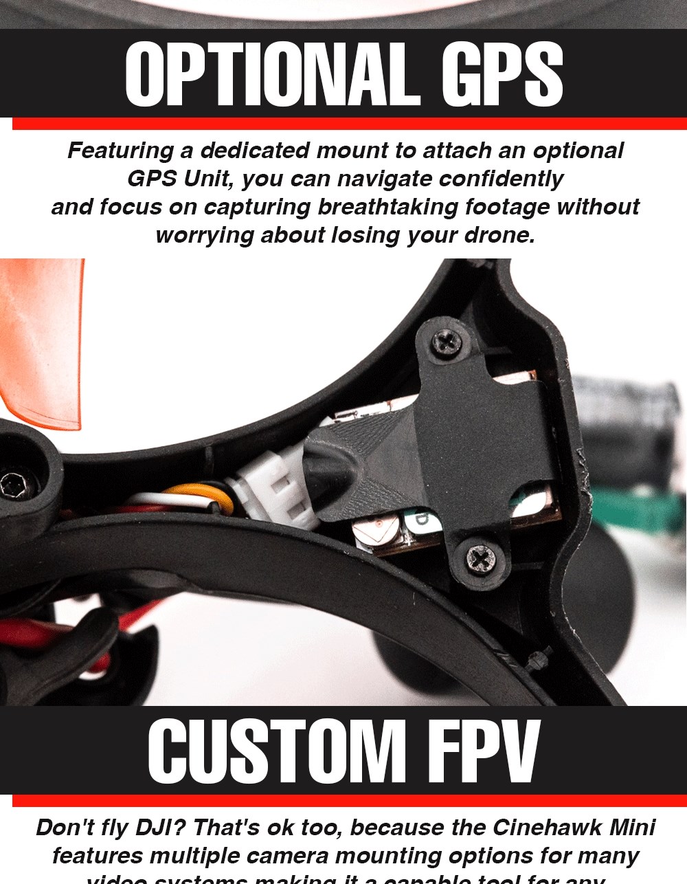 EMAX Cinehawk Mini O3 2.5 tommer 4S FPV BNF ELRS