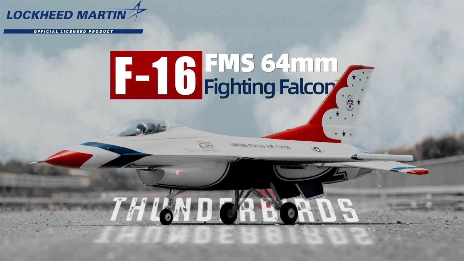 FMS F-16 Thunderbird 64mm EDF PNP