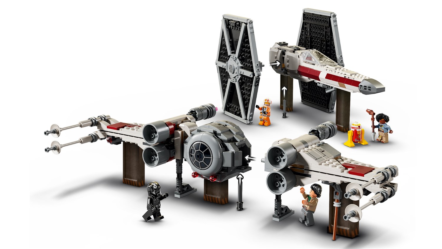 LEGO Kombimodel med TIE Fighter og X-Wing